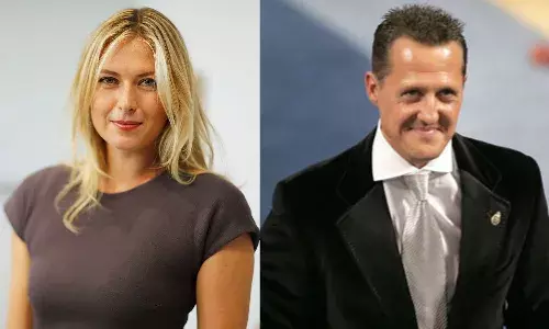 Maria Sharapova and Michael Schumacher
