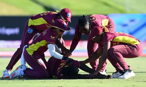 Shamilia Connell collapses during World Cup match