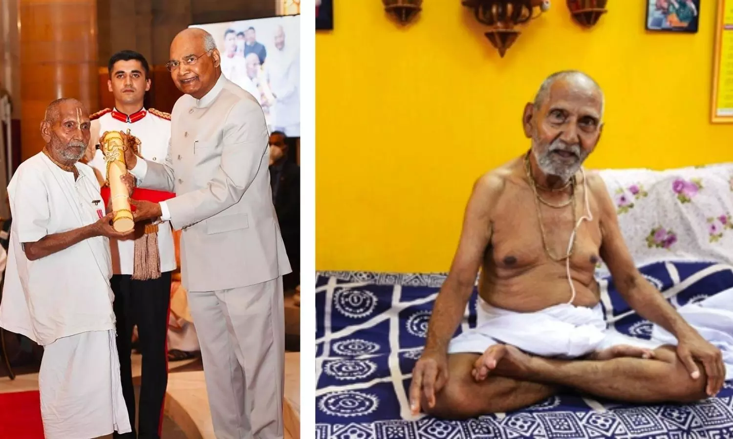 WATCH: 125-year-old yoga guru Swami Sivananda honoured with Padma Shri