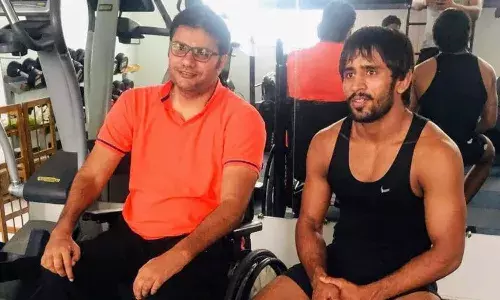 Amit Saroha and Bajrang Punia