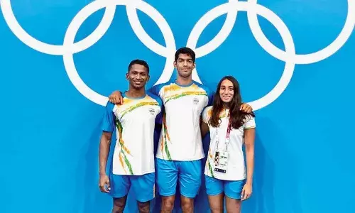 Sajan Prakash Srihari Nataraj Manna Patel Swimming Sajan Prakash Srihari Nataraj Manna Patel Swimming