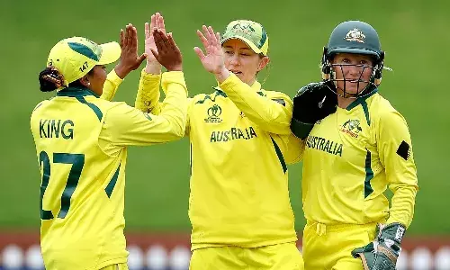 Australian womens cricket team during the World Cup 2022 (Source: ICC)