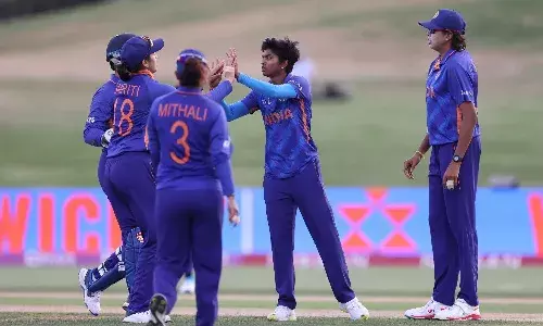 Indian womens cricket team during the World Cup 2022 (Source: BCCI)