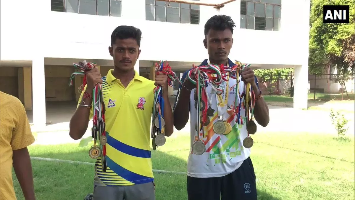 Archer Neeraj Chauhan with brother boxer Sunil Chauhan