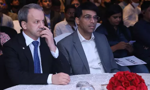 Viswanathan Anand and Arkady Dvorkovich