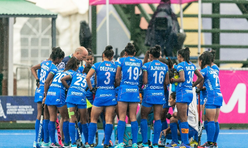 The Indian womens junior hockey team