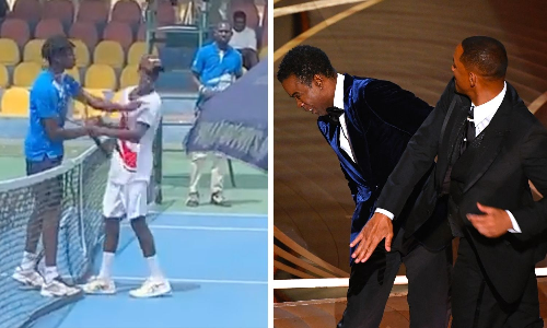 tennis michael kouame raphael nii ankrah will smith chris rock slap oscars