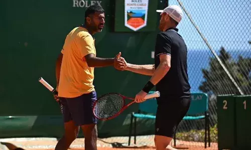 Rohan Bopanna and Jamie Murray at the Monte Carlo Masters