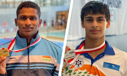 Sajan Prakash Vedant Madhavan actor son swimming danish open Sajan Prakash Vedant Madhavan actor son swimming danish open