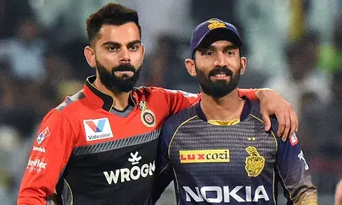 Virat Kohli and Dinesh Karthik