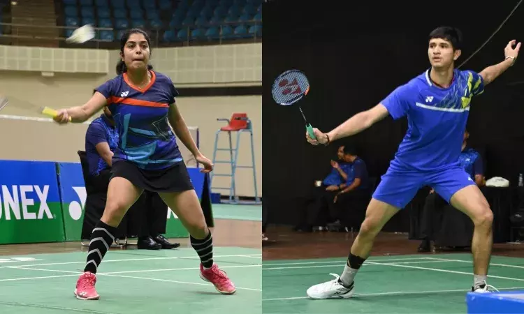 Aakarshi Kashyap and Priyanshu Rajawat Badminton