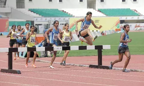 Steeplechase at the Khelo India University Games 2020 Steeplechase at the Khelo India University Games 2020