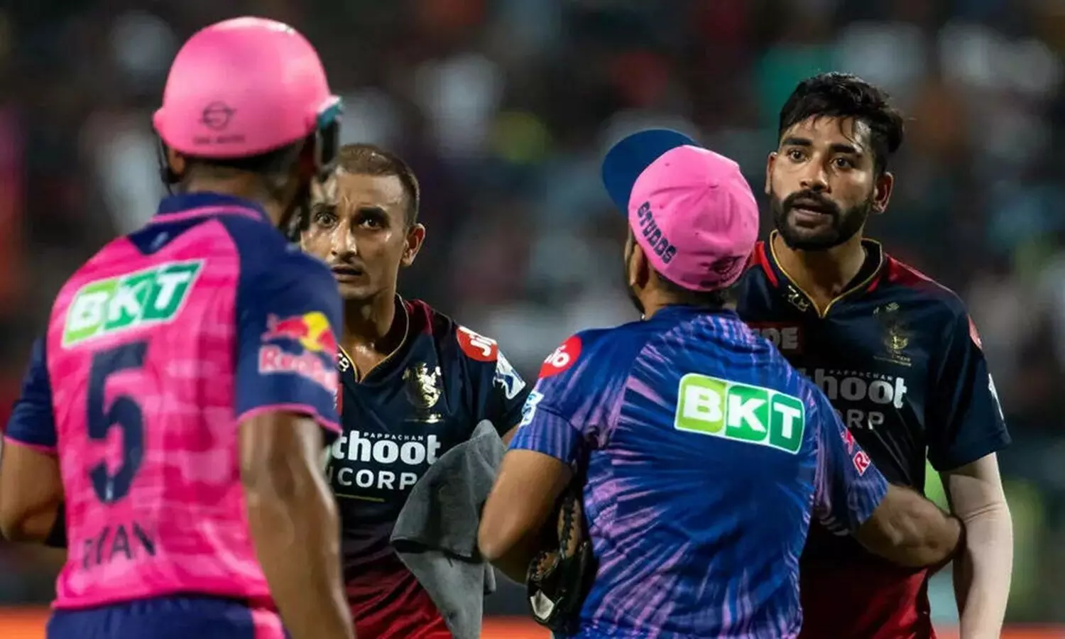 Harshal Patel faces off with Riyan Parag, turns down handshake after IPL match