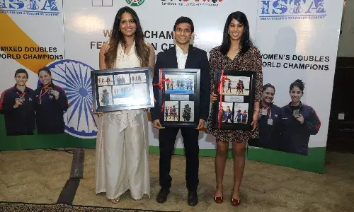 Dipika Pallikal, Saurav Ghosal and Joshna Chinappa