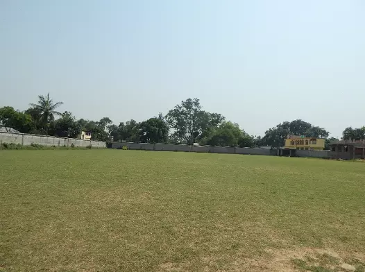 The playing field in the school 