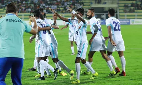 West Bengal scored the opening goal of the match in just three minutes (Source: AIFF)