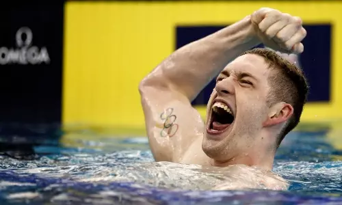 Hunter Armstrong Swimming