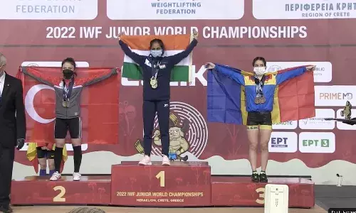 Harshada Sharad Garud wins Indias first-ever gold medal in Junior Weightlifting World Championships