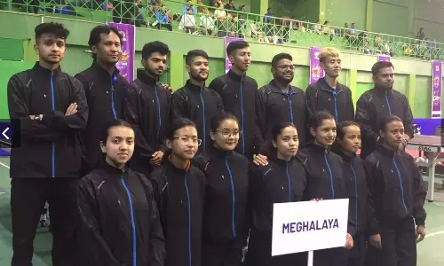 Meghalaya Table tennis kamesh gareri tanushree das gupta national championships