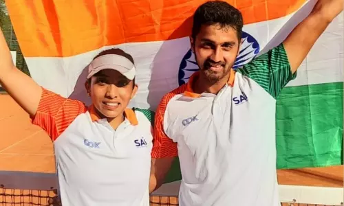 Jafreen Shaik and Prithvi Sekhar bagged bronze medal in the Mixed Doubles at the Deaflympics 2021