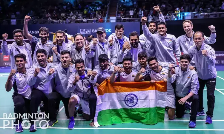 India script history to win gold and become Thomas Cup champions India script history to win gold and become Thomas Cup champions