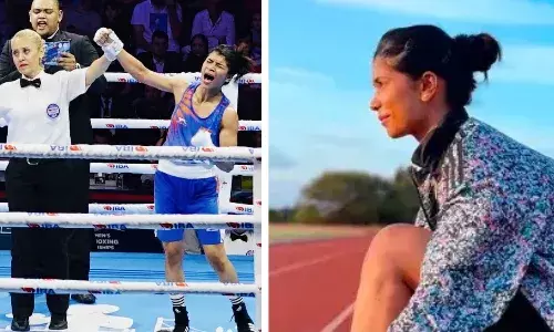 Nikhat Zareen boxing world champion state champion athletics