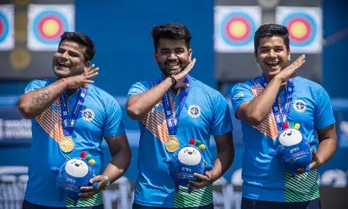 Rajat Chauhan, Aman Saini Abhishek Verma Archery