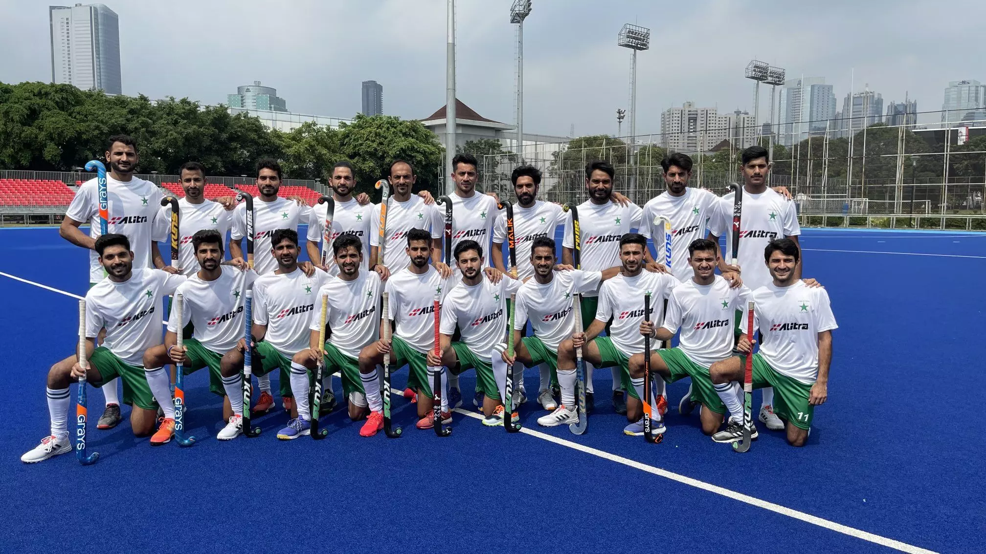 Pakistan hockey team at the Mens Asia Cup (Source: @SiggyAikman/Twitter)