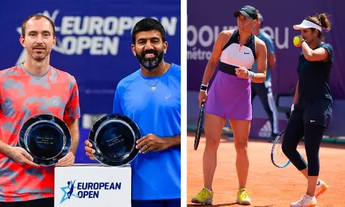 Rohan Bopanna and Matwe Middelkoop will play in mens doubles while Sania Mirza and Lucie Hradecka will pair up for womens doubles at the French Open