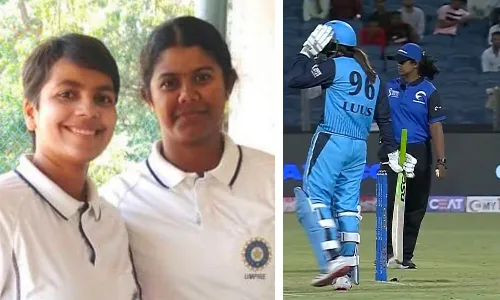 Women umpires Vrinda Rathi and Janani Narayanan are officiating the Womens T20 Challenge match of Supernovas vs Trailblazers