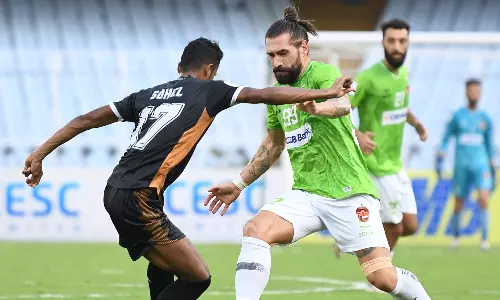 Gokulam Kerala FC were handed a 1-2 defeat by Bashundhara Kings in AFC Cup 2022 (Source: Gokulam Kerala/Twitter)