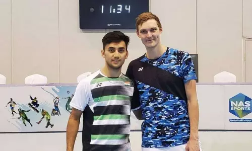 Lakshya Sen and Victor Axelsen Badminton