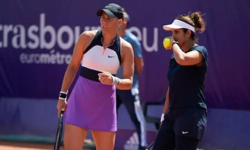 Sania Mirza and Lucie Hradecka Tennis