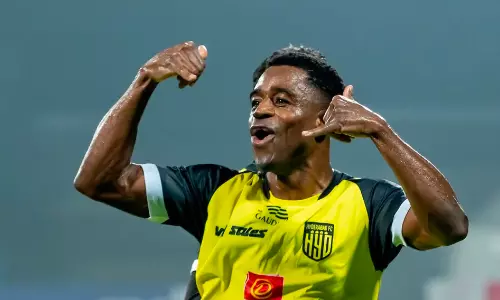 Bartholomew Ogbeche (Source: Hyderabad FC) Bartholomew Ogbeche (Source: Hyderabad FC)