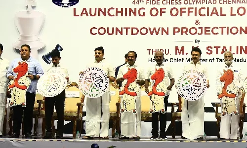 Tamil Nadu Chief Minister MK Stalin on Thursday launched the official logo for the historic 44th edition of the Chess Olympiad (Source: AICF)