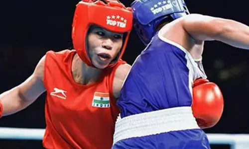 Mary Kom in action