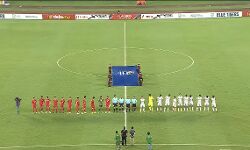 The national anthems are being played!