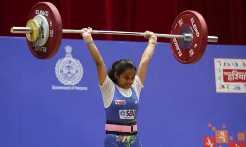 Weightlifter Harshada Garud won gold at the Khelo India Youth Games 2021 (Source: KIYG)