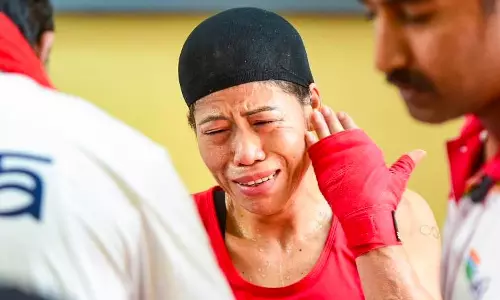 Mary Kom got injured during the boxing trials for the Birmingham Commonwealth Games (Source: PTI)