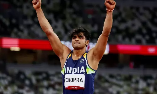 Neeraj Chopra set a new National Record in his comeback tournament after the Tokyo Olympics