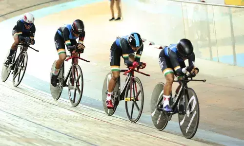 UCI Track Nations Cup: Indian sprint team sets new national record UCI Track Nations Cup: Indian sprint team sets new national record