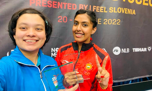 Prapti Sen Ayhika Mukherjee WTT Feeder Otocec