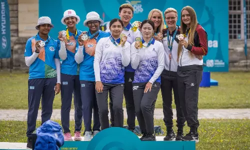 Indian archery recurve womens team