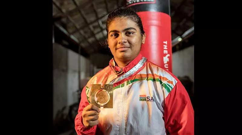Alfiya with her World Youth Championship Medal 