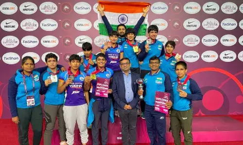The Indian womens team bagged a medal in all the 10 categories they participated in at the Asian Championships (Source: Twitter)