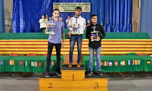 Indian GM Aravindh Chithambaram wins chess tourney in Spain, Raunak comes third Indian GM Aravindh Chithambaram wins chess tourney in Spain, Raunak comes third