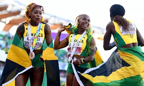 2022 World Athletics Championships: Shelly-Ann Fraser Pryce bags record 5th gold as Jamaica sweep womens 100m podium