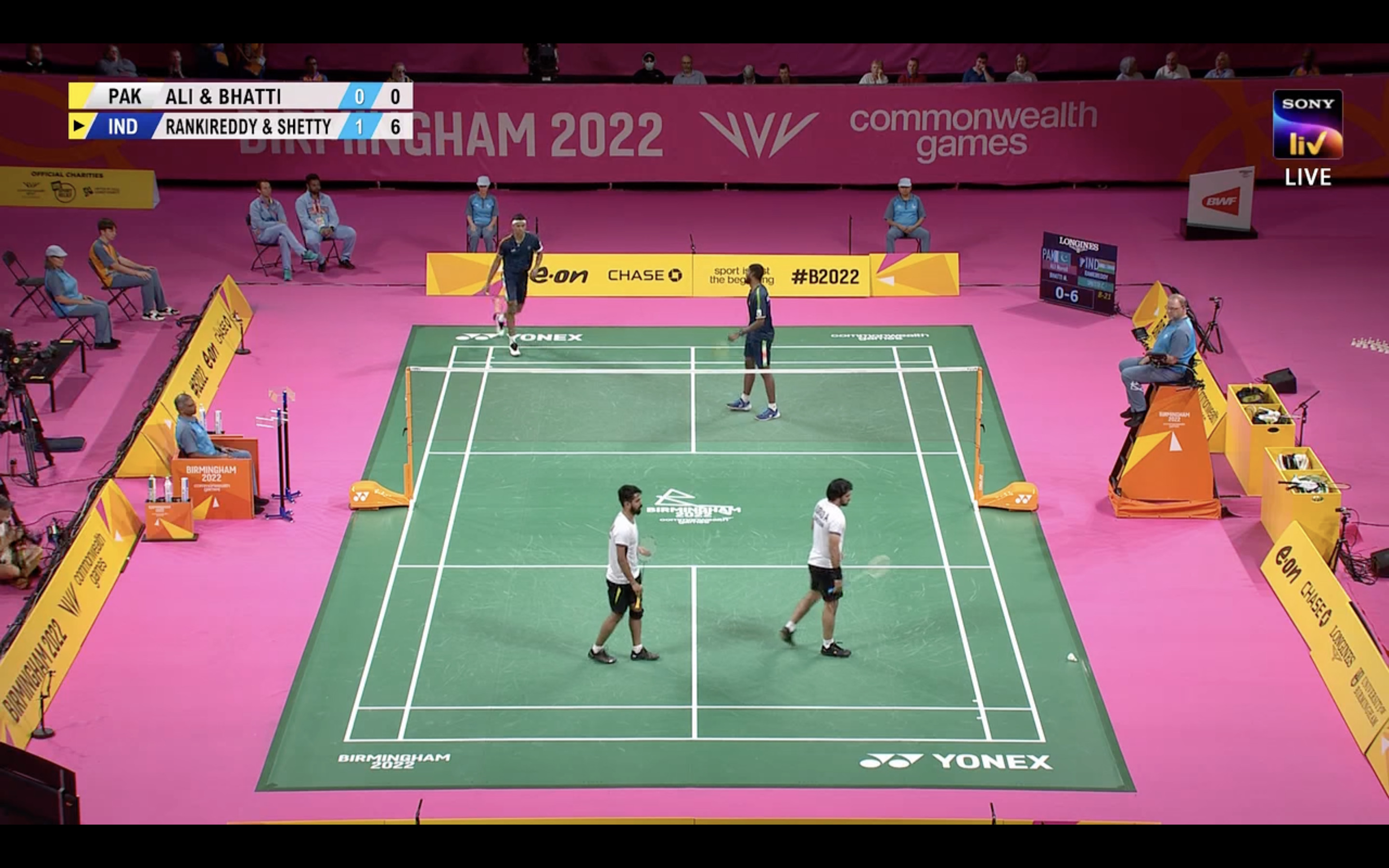 commonwealth games 2022 live score badminton