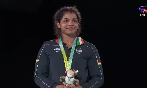 WATCH: Sakshi Malik cries after winning Commonwealth Games gold