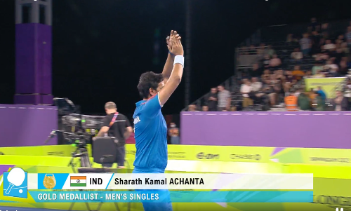 Commonwealth Games Table Tennis Finals LIVE: Sharath Kamal Achanta wins GOLD — Scores, Medal, Blog